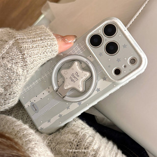 [Sheren] Ốp điện thoại Cream Blue Star Thích hợp cho i17 16 15 14 13 12 11 pro max vỏ bảo vệ