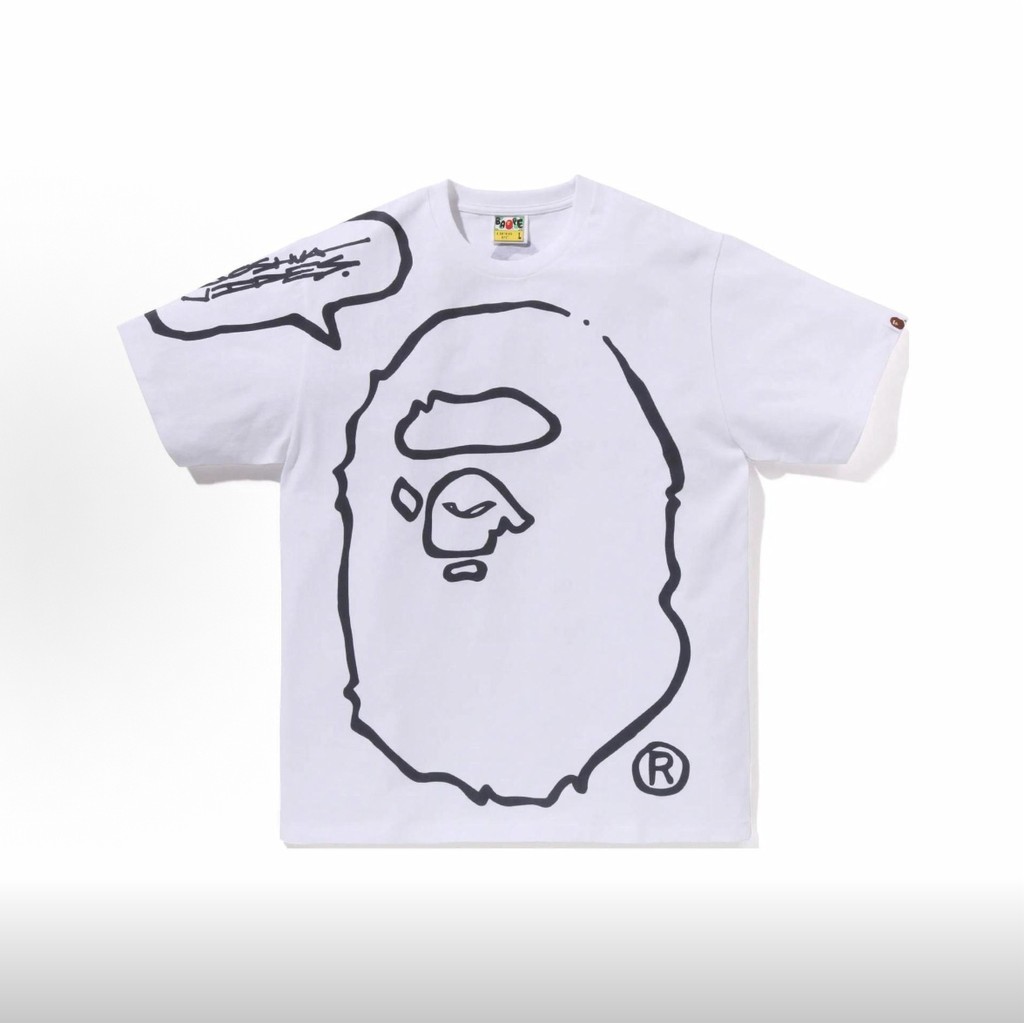 Phong cách mới BAPEe Ape Head Print, Áo thun nam thiết kế cổ điển, Áo thun Unisex, Nhiều mẫu có sẵn
