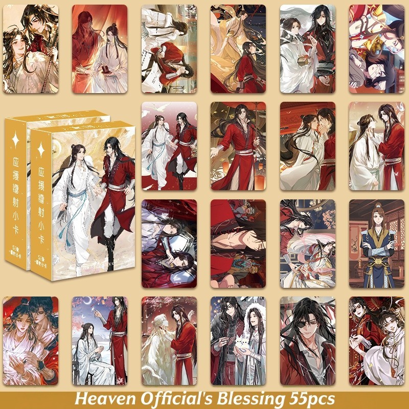 50-92 Chiếc Manga Manhwa Heaven Official 's Blessing Laser Holographic Lomo Cards Grand master of Demonic tu luyện Photocards San Lang Hua Cheng Hologram Bưu Thiếp YM