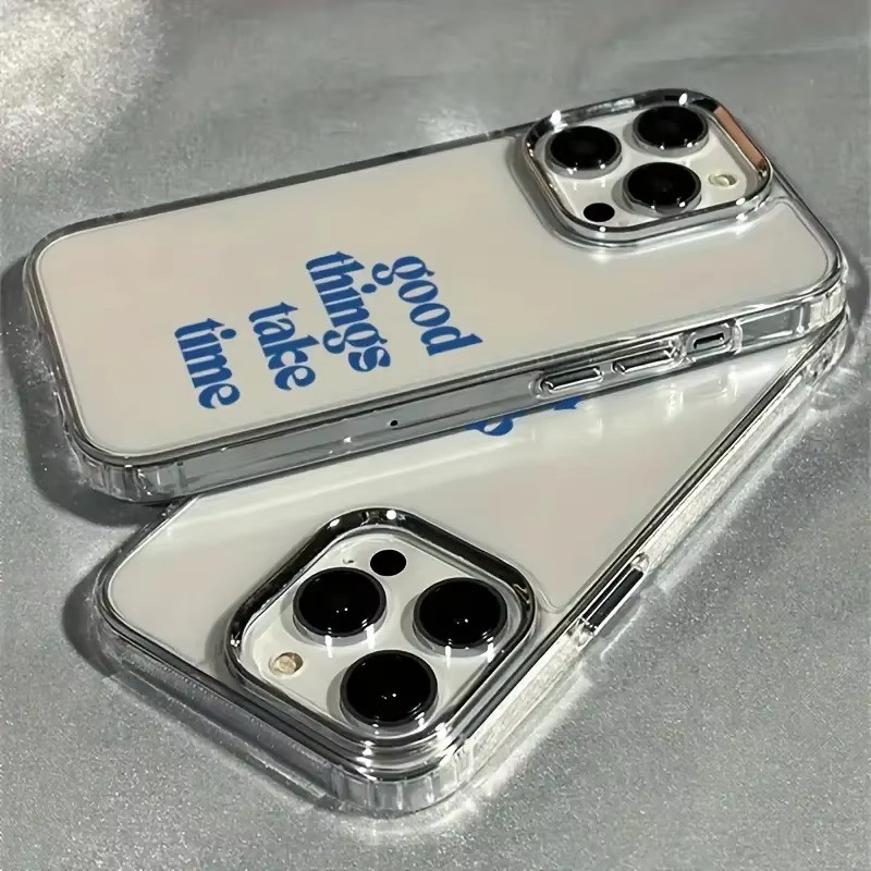 Ốp Lưng Good Things Take Time Cho Samsung S26 S23 Ultra S25 S24 FE S20 S22 S21 Plus Vỏ Mềm Trong Suốt Chống Sốc