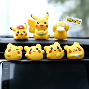 4 Cái / bộ Pokemon Pikachu Đồ Trang Trí Ô Tô Bảng Điều Khiển Trung Tâm Ô Tô Đồ Trang Trí Bàn Văn Phòng Đồ Trang Trí Trang Trí Nội Thất Ô Tô Nhỏ