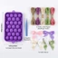 Bộ Làm Xà Phòng Hình Trái Cây Với Khuôn Silicon Hình Nho Và Dây Treo Nhíp Ruy Băng Nơ Cho Enthus