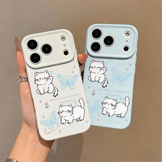 Mèo và bướm vui vẻPhù hợp với16vỏ điện thoại iPhone1 Air,vỏ siliconchocácmodel14/11Pro