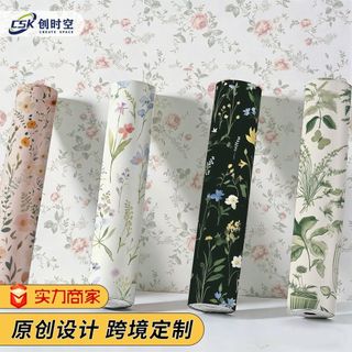 Giấy Dán Tường Pháp ins Phong Cách Tươi Nhỏ Hoa Giấy Dán Tường Tự Dính Cho Thuê Phòng Chống Thấm Nước Tủ Hoa Miếng Dán YMSJ
