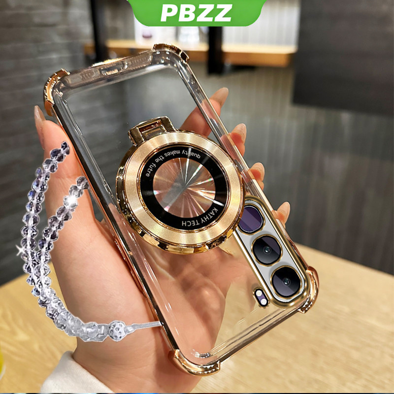 Ốp cho Vivo y19s 4G 2024 V40 Lite 4G Ốp điện thoại Ốp mềm Vỏ chống sốc Silicon thiết kế mới trong suốt thẩm mỹ có giá đỡ cho dây đeo dễ thương sjslwxzj01