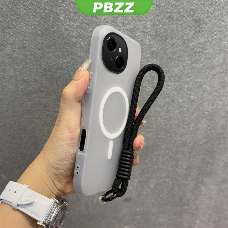 Ốp 2 Trong 1 Cho tecno Spark Go 1 GO 2025 POP 9 5G Spark Go 1S Vỏ Điện Thoại Chống Sốc Thiết Kế Mới Thẩm Mỹ Vỏ Thạch Màu Kép Có Dây Buộc Từ Tính Không Dây GDBSWX01