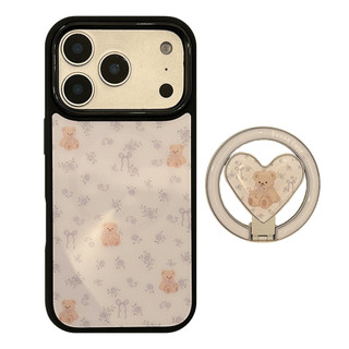 [Sheren] Ốp Điện Thoại Hoa Nhỏ Gấu Tím Giá Trị Cao Thích Hợp Cho i17 16 15 14 13 12 11 pro max Vỏ Bảo Vệ Chống Sốc