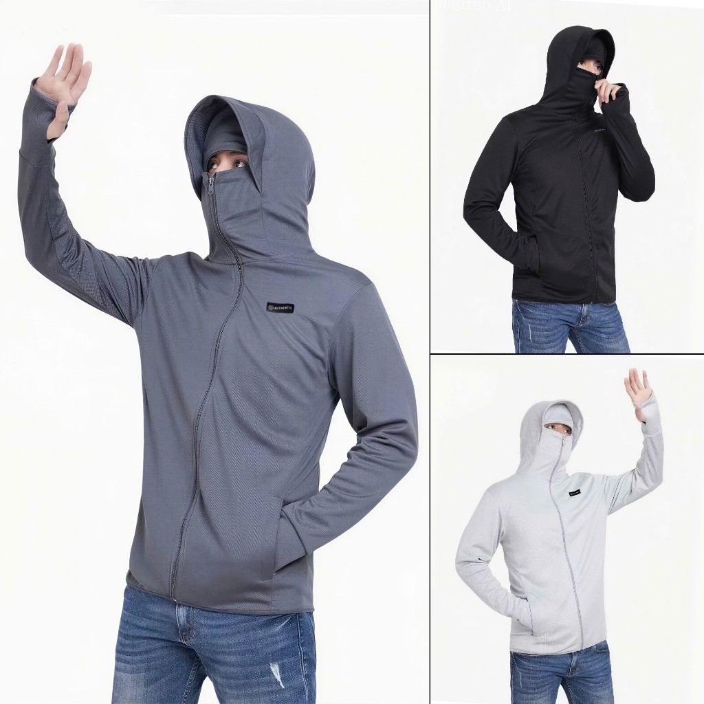 [Hot 2026 ] Áo  Chống Nắng Nam Nữ 2 Lớp Có Che Trán Chất Thông Hơi Co Giãn Thoáng Mát, Chống Tia UV
