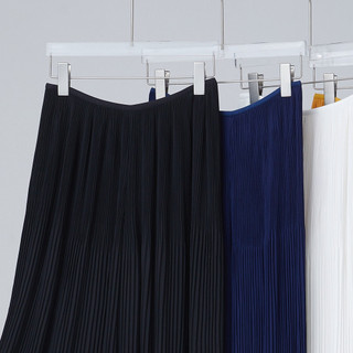 Miyake Xuân Hè Phong Cách Mới Quần Nữ Màu Trơn Xếp Ly Eo Co Giãn Quần Drap Rời Ôm Hơn Nhìn Phù Hợp Với Rộng @ -