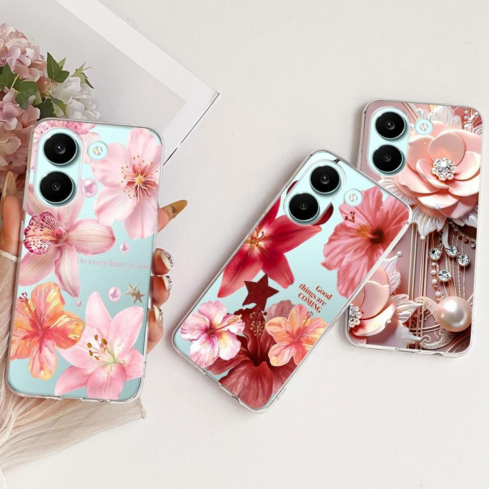 Ốp điện thoại thời trang sang trọng hình bướm hoa cho Xiaomi Poco X8 Pro / Poco X8 / Redmi Turbo 5 Vỏ silicon trong suốt mềm