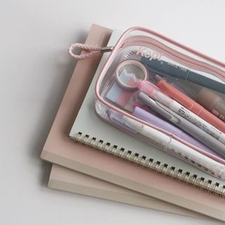 Raymay Fujii Kept Clear Pen Case Pencil Pouch Large Capacity Various Colors
