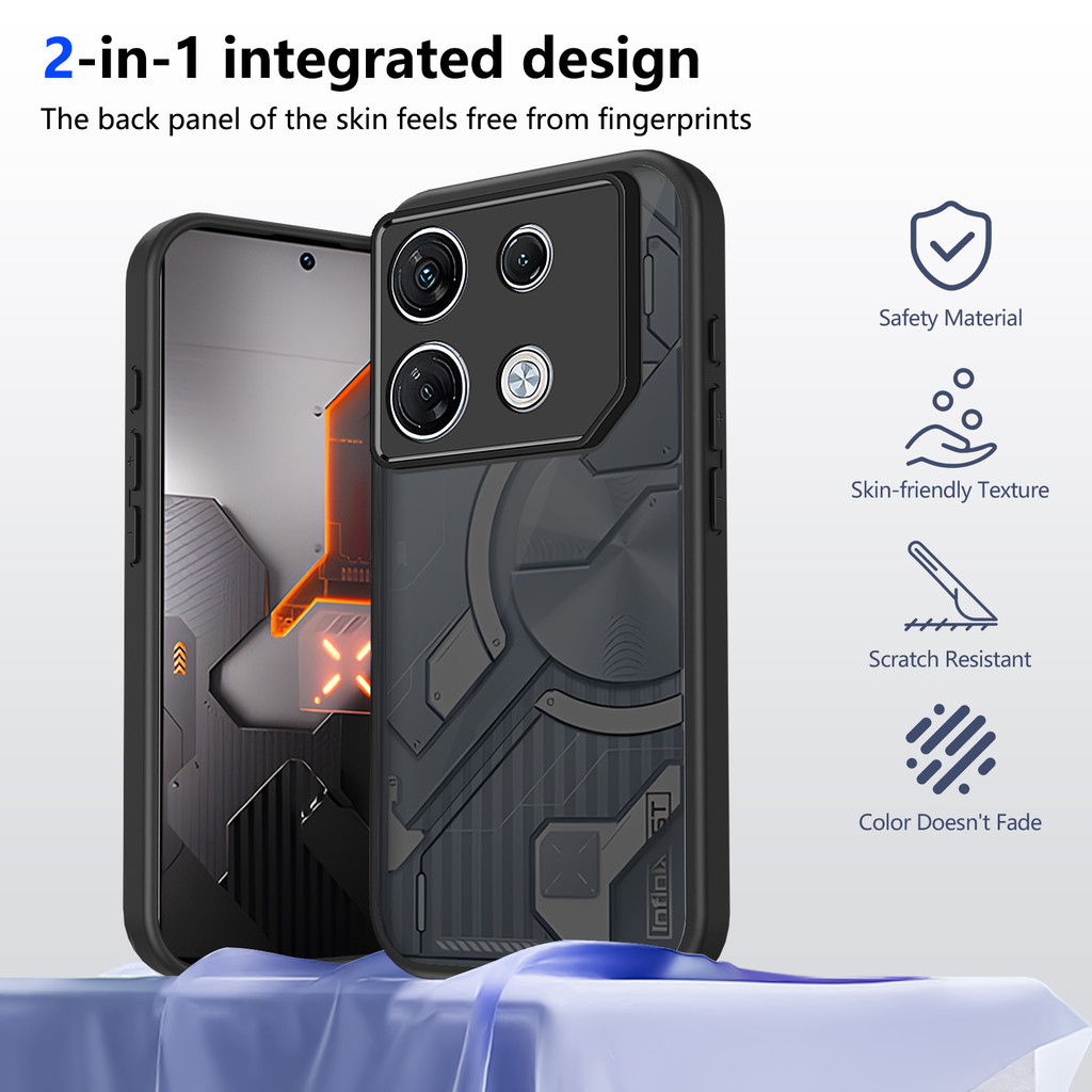 Ốp lưng Infinix GT 20 Pro Vỏ màu đen mờ cho Infinix GT 20 Pro 5G Vỏ điện thoại