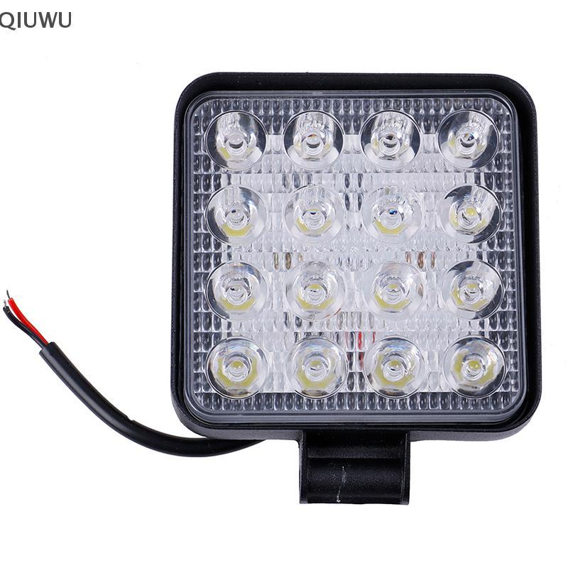 Đèn LED làm việc QIUWU 4 Inch 48W Tru OffRoad Máy kéo Spot Lights 12V 24V Vuông .