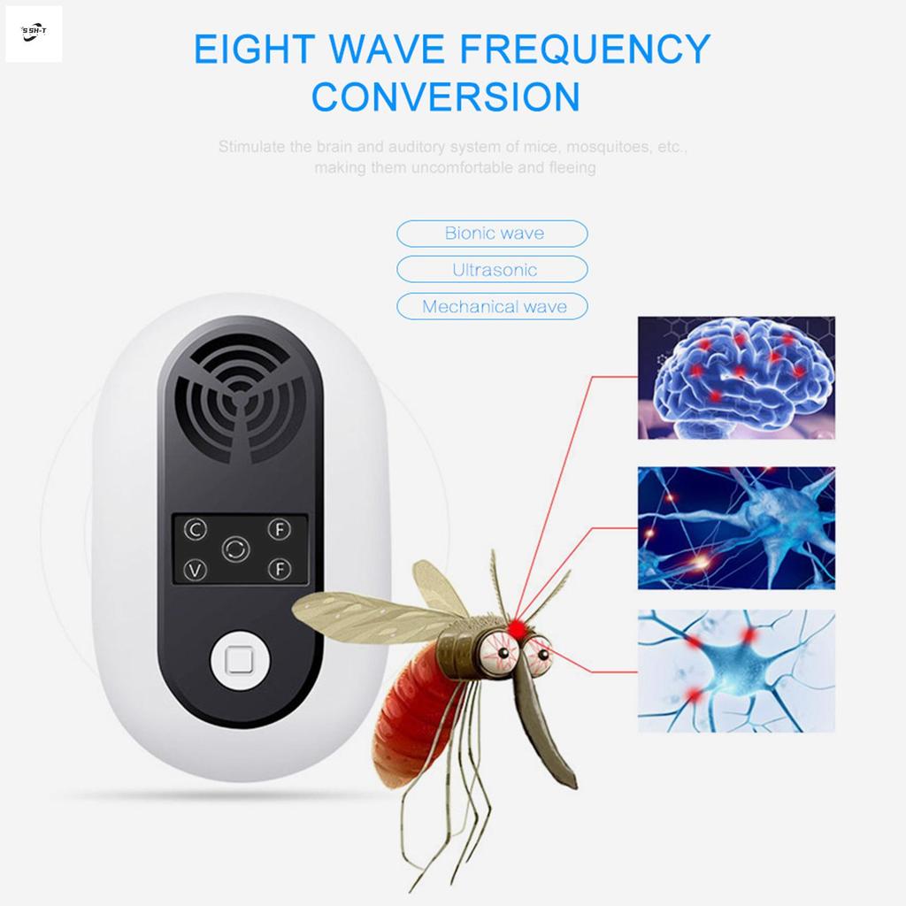 Máy đuổi chuột đa hướng 360 độ tiêu diệt cảm giác mùi chuột cho siêu thị khách sạn văn phòng