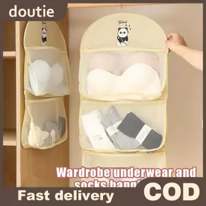 Doutie 2 / 3 Lớp Bảo Quản Dung Tích Lớn Túi Lưới Đồ Lót Sos Túi Bảo Quản Thoáng Khí Tủ Quần Áo Tổ Chức Có Móc Treo Quần Áo VN