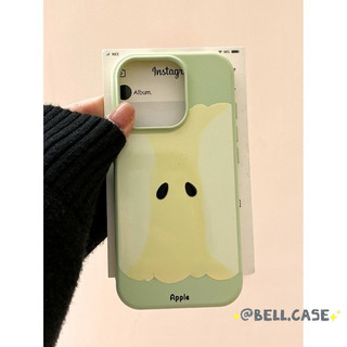 DànhCho IPhone 17 16 15 14 13 12 11 ProMax XR XS Max 7 8 Plus Phim hoạt hình táo xanh mẫu trường hợp điện thoại