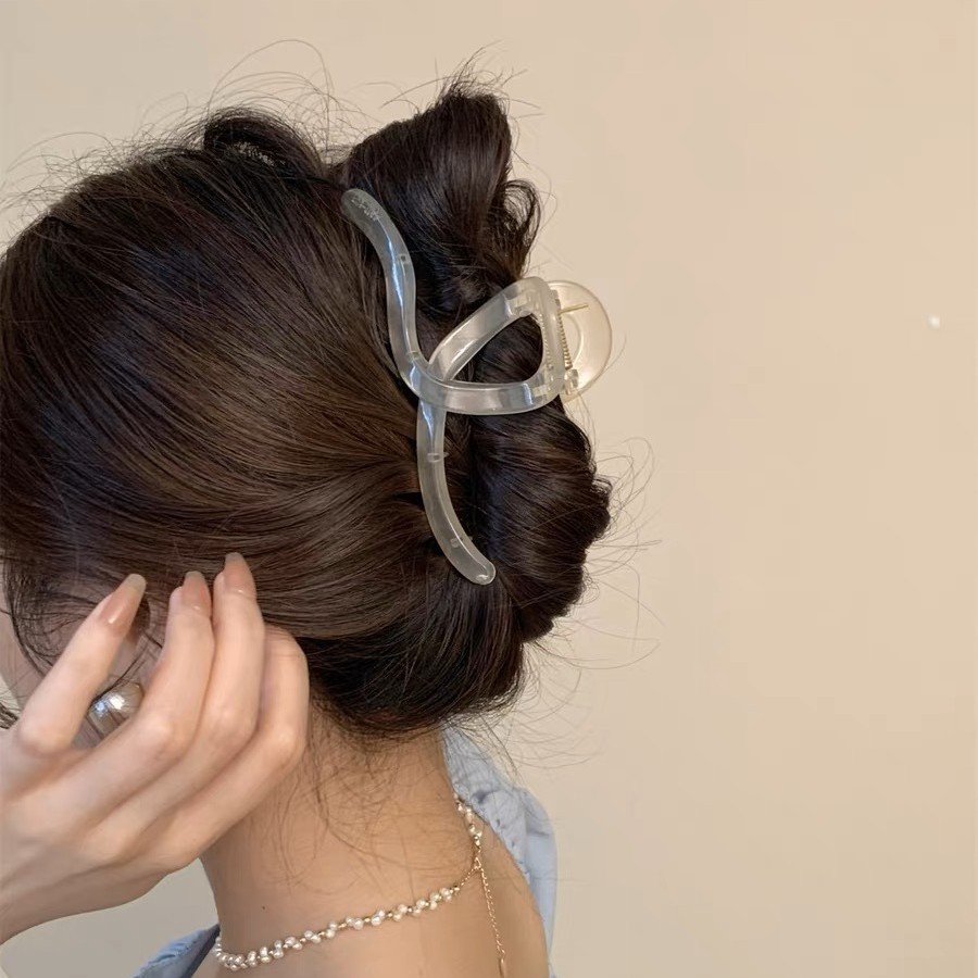 Kẹp Tóc Cá Sấu Nhựa Acrylic – Phụ Kiện Tóc Nữ Thời Trang Hàn Quốc