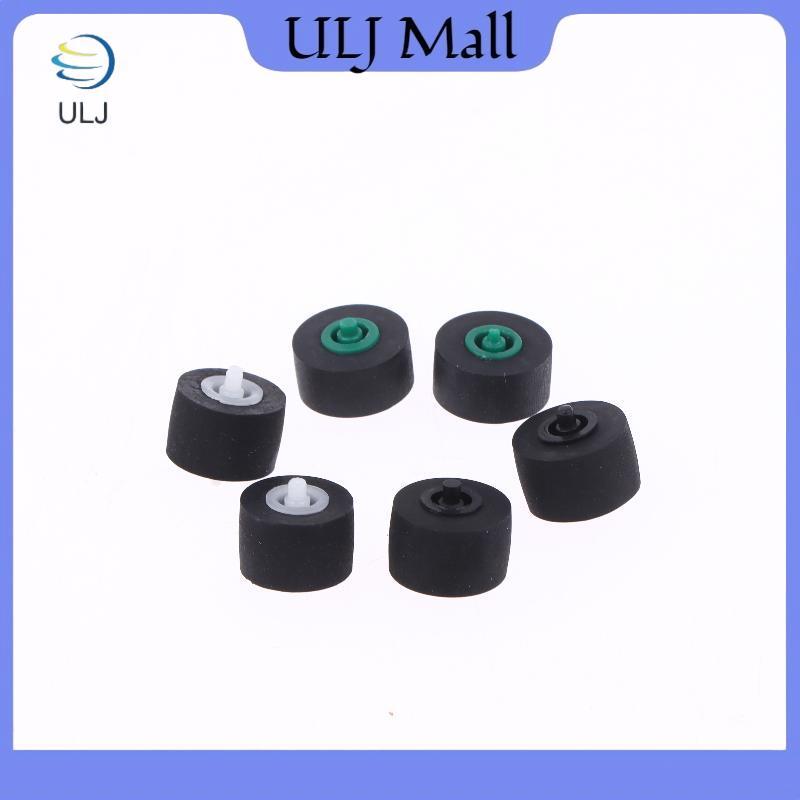 ULJ 10 Cái 10x6x1.5x10mm Hộp mực Chuyển động vô tuyến Pinch Bánh xe lăn có trục cho máy ghi băng Phụ kiện âm thanh máy nghe nhạc Cassette.