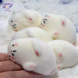 HFTOY Squishy Con dấu dễ thương Bóp Đồ chơi giảm căng thẳng Đồ chơi Mochi mềm Hoạt hình Phục hồi chậm Đồ chơi thần tài đàn áp cho trẻ em Quà tặng ~