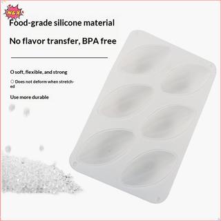 Khuôn Mousse silicon có thể tái sử dụng N & X với 6 hình dạng hạt ca cao để làm bánh tráng miệng và bánh Pudding kiểu Pháp DIY trong nhà bếp.
