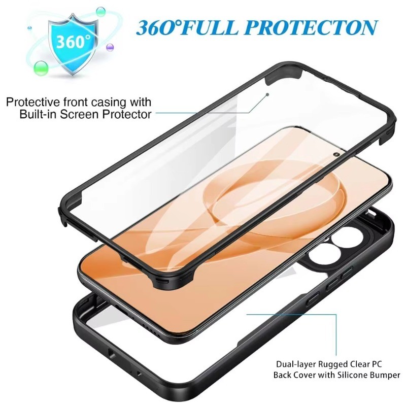Tương thích cho Redmi K90 Pro Max Redmi K90 Cover 360 độ Vỏ bọc toàn bộ hai mặt Protetcion Vỏ điện thoại mỏng Acrylic mềm