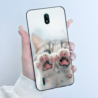 Vỏ Cho Nokia C2 Ốp Lưng Thẩm Mỹ Sang Trọng Dễ Thương Thoáng Mát Bé Trai Bé Gái Họa Tiết Đen Mờ Silicon Mềm Vỏ Điện Thoại Bảo Vệ Toàn Diện