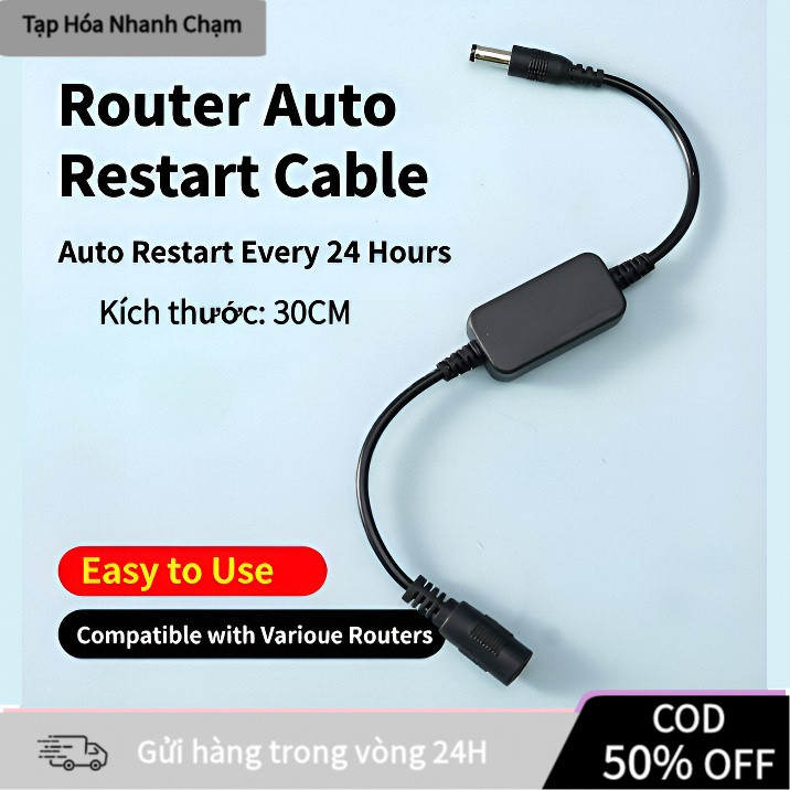 【COD】Dây điều khiển reset router, lập lịch thời gian tắt mở nguồn, ngăn ngừa tình trạng treo máy và mất kết nối.
