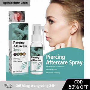 【COD】Xịt chăm sóc lỗ xỏ khuyên 30ml, kháng khuẩn nhẹ, làm dịu da kích ứng, ngăn ngừa sẹo lồi sau khi bấm khuyên.