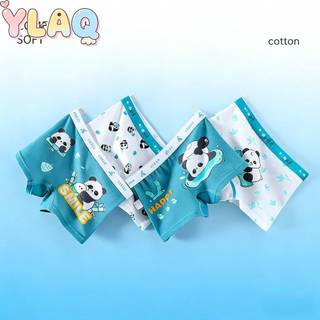 Quần lót bé trai Quần lót Boxer Quần lót hoạt hình Gấu trúc Thiết kế thoáng khí Thoải mái Mặc hàng ngày