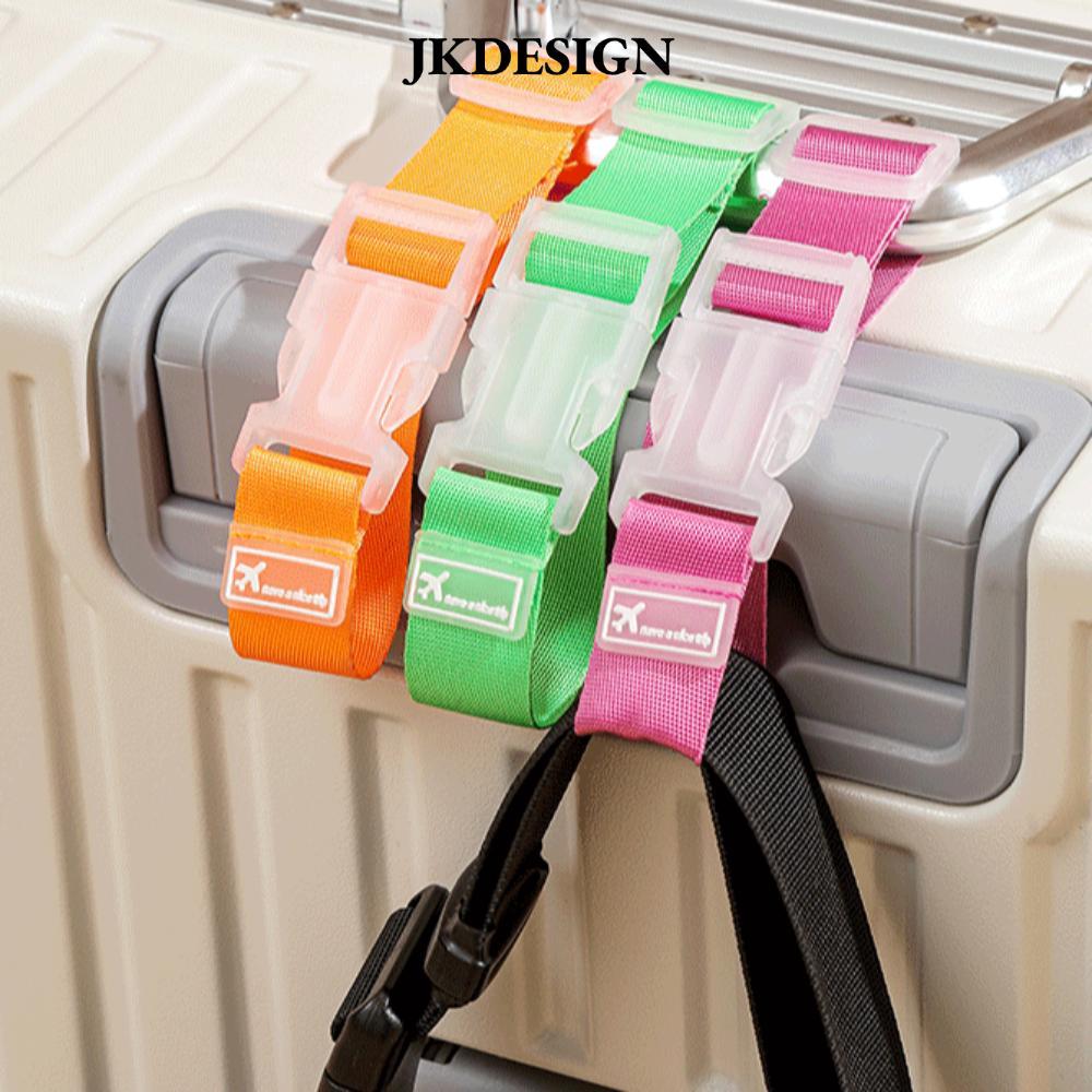 Dây đeo bảo vệ hành lý JKDESIGN, Dây đeo đóng gói hộp hành lý có thể điều chỉnh bằng Nylon, Phụ kiện du lịch Dây đeo hành lý an toàn di động