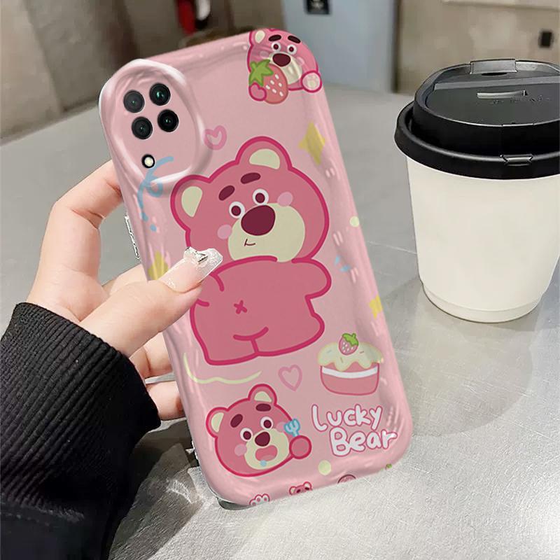 Ốp Silicon Hoạt Hình Cho Samsung A12 A22 4G M12 3D Thẩm Mỹ Mềm Ốp lưng Winnie the Pooh Lotso Bear Ốp Lưng Chống Sốc