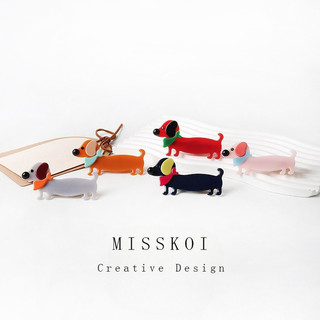 MISMEMO Kẹp tóc hình chihuahua kiểu Hàn Quốc - Made from acetate cao cấp, phụ kiện thời trang cho tóc