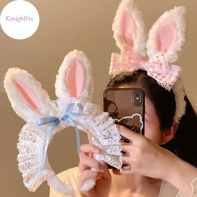 K2nightFee - Tóc cosplay thỏ tai Gothic cho lễ hội Phục Sinh, phù hợp chụp ảnh và lễ hội