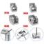 Đầu nối bản lề JUIC, Đầu nối khớp trục xoay linh hoạt, Cấu hình nhôm hợp kim kẽm Bản lề có thể điều chỉnh Đầu nối khớp linh hoạt Hồ sơ nhôm công nghiệp