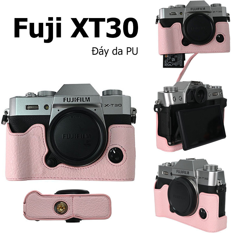 Ốp lưng da PU chuyên dụng cho máy ảnh – Đế nam châm thông minh – Dùng cho Canon R50, M50 và Fuji XT30,lắp đặt đơn giản