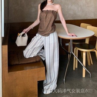 Bộ đồ hai mảnh nữ áo vest và quần sọc mùa hè - Thời trang hot