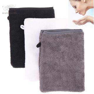 [hatheaven] Găng tay tẩy trang có thể tái sử dụng Mặt Găng tay làm sạch sâu Khăn lau mặt Miếng đệm làm sạch da mặt Đẹp