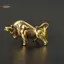 TRTR Mini Retro Đồng Wall Street Bull Tượng Điêu Khắc Tay Đồ Chơi Quà Tặng Móc Khóa Trang Trí Văn Phòng Tại Nhà Bàn Trang Trí Trang Trí VN