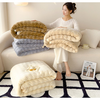 Hàng sẵn có Vận chuyển nhanh 200x230cm Thỏ sang trọng Chăn dày mùa đông Chăn ngủ văn phòng Sofa Chăn nhỏ Lông cừu sữa Lông cừu san hô Chăn nhỏ Cảm giác cao cấp 01
