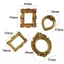 GILLL Mini Khung Ảnh, DIY Gold DIY Shadow Box Frame, Nhựa Sáng Tạo Khung Hiển Thị Bộ Nhớ Quà Tặng