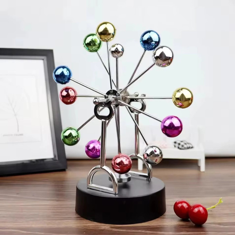 Con lắc Newton, đồ chơi khoa học, trang trí bàn, vĩnh cửu, xả stress, quả cầu thiên văn, chuyển động quỹ đạo