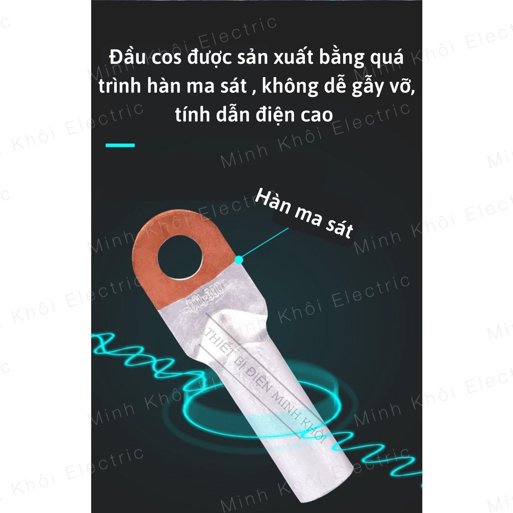 cos đồng nhôm AM loại dày chất lượng cao, đầu cos xử lý đồng nhôm