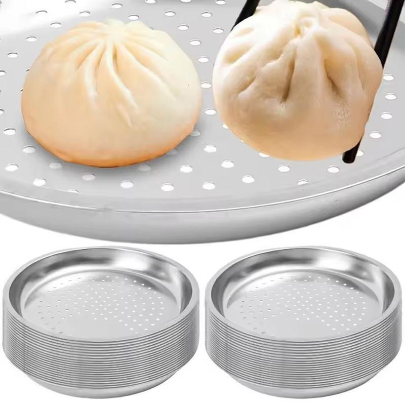 GOAY 28 / 30 / 32 / 34CM Máy hấp tròn bằng thép không gỉ Bánh bao Khay hấp cá Máy hấp dày Dụng cụ nấu ăn nhà bếp VN