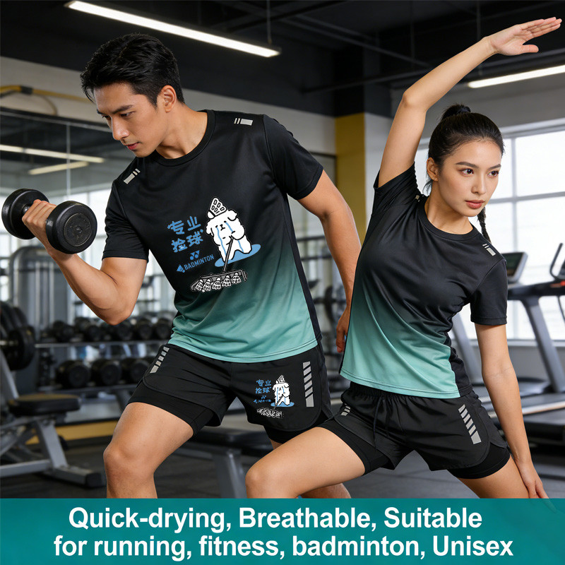 Bộ đồ cầu lông YONEX nhẹ, lưới thoáng khí cho nam nữ, phù hợp chạy bộ và tập thể dục thể thao