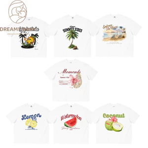 COD✅ (Hồ Chí Minh)DREAMY BABY Áo thun trẻ em trai trái cây nhiệt đới mùa hè-Cotton chất lượng cao