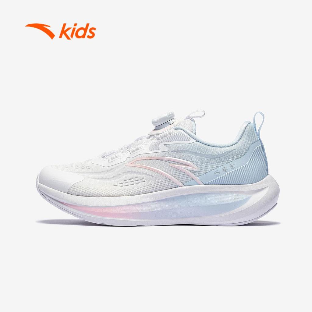 Giày Chạy Thể Thao Bé gái ANTA Kids A226A5503. Đế Giày Êm Nhẹ Giảm Chấn, Khóa Xoay Tiện Lợi, Thoáng Khí
