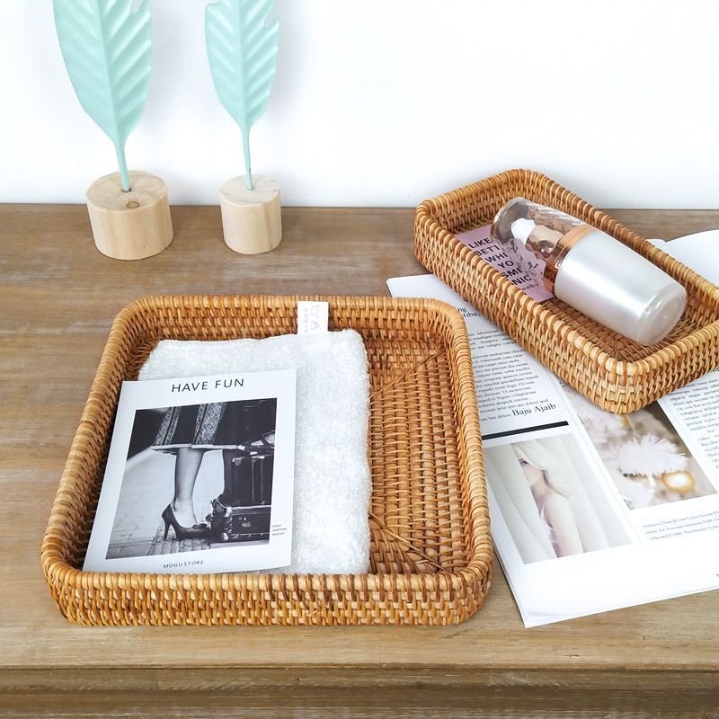 Khay Mây Tre Đan 3 Món – Decor Nhà Cửa