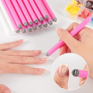 Dụng cụ làm móng bộ 15 bút dập móng đầu mềm thân nhựa họa tiết hoa bướm lá dùng lấy họa tiết sơn móng tạo mẫu móng nhanh dễ thao tác tái sử dụng phù hợp trang trí móng tại nhà và tiệm làm móng