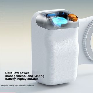 AWNGD Giá đỡ điện thoại Bluetooth từ tính hai mặt, tay cầm selfie sạc lại cho iPhone 12-17, Huawei và các thiết bị tương thích