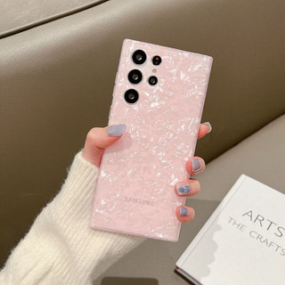 Lấp Lánh Dream Shell Đá Cẩm Thạch Ốp Lưng Điện Thoại Samsung s26 S25 S24 S23 S22 Ultra S21 Plus S20 FE S10 Note 20 10 Vỏ Silicon Mềm